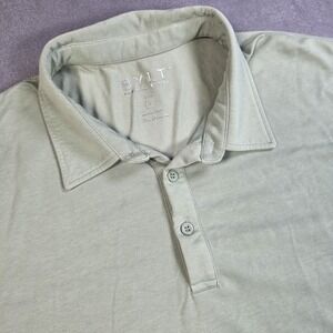 BYLT Mens Polo Shirt Mint Green Size‎ Large Drop Cut Lux Short Sleeve